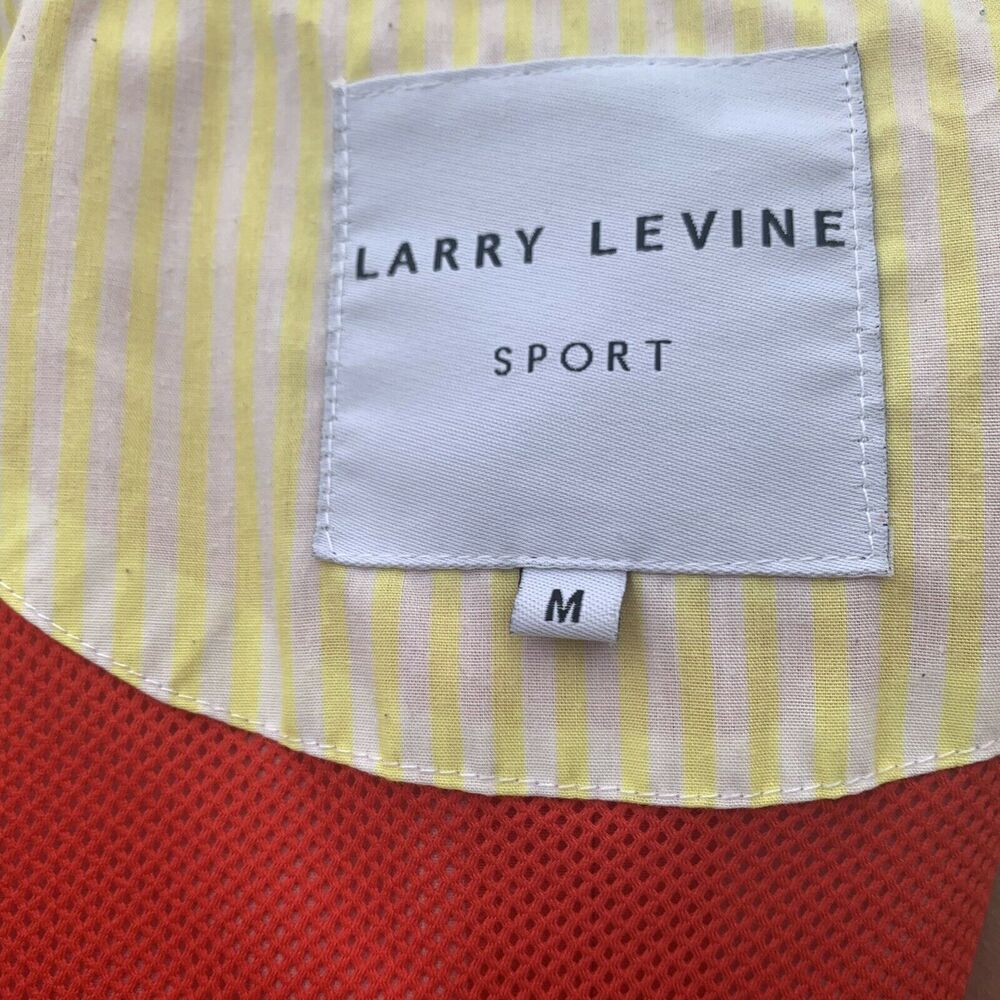 Larry Levine Sport Red Lightweight Parka Coat Snaps Zipper Hooded Jacket Medium - Picture 6 of 12